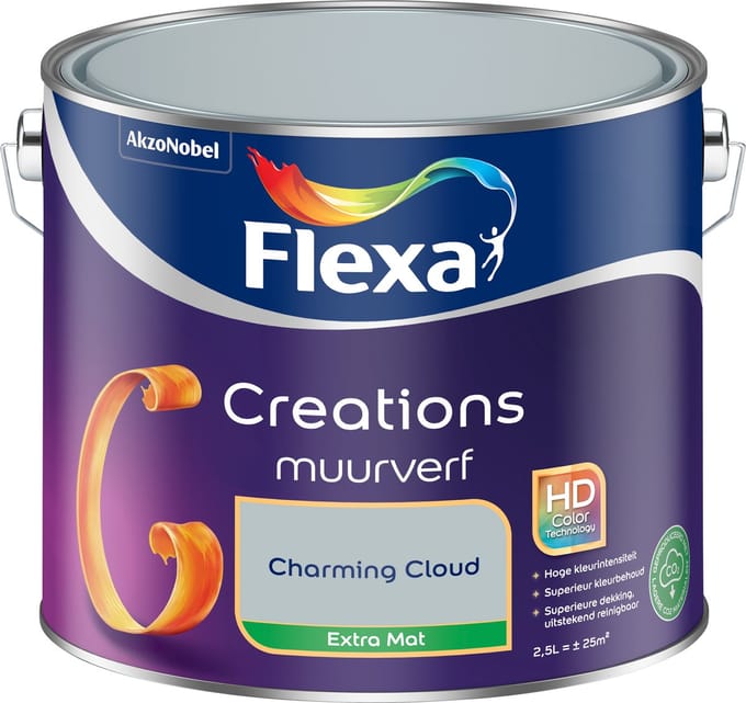 Flexa - Creations Muurverf Extra Mat - Charming Cloud - 2,5 L