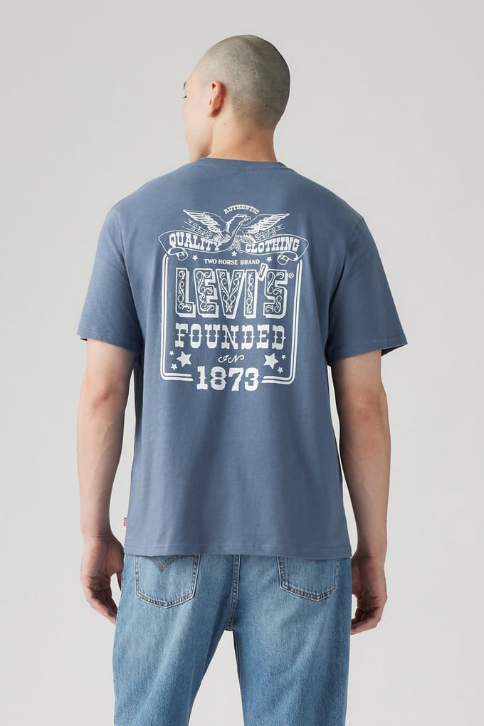 Levi's Ss Relaxed Fit Tee Levis Founded Archiva Größe: M | Bedruckte T-Shirts Outlet | Herren