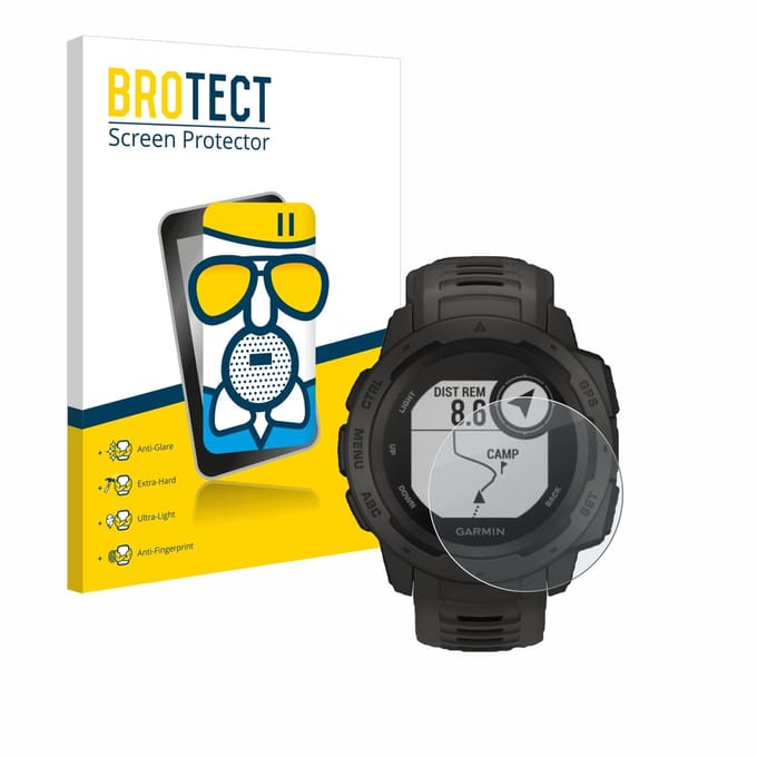 BROTECT - Screenprotector voor Garmin Instinct Tactical Edition - Folie Beschermfolie Beschermglas matte