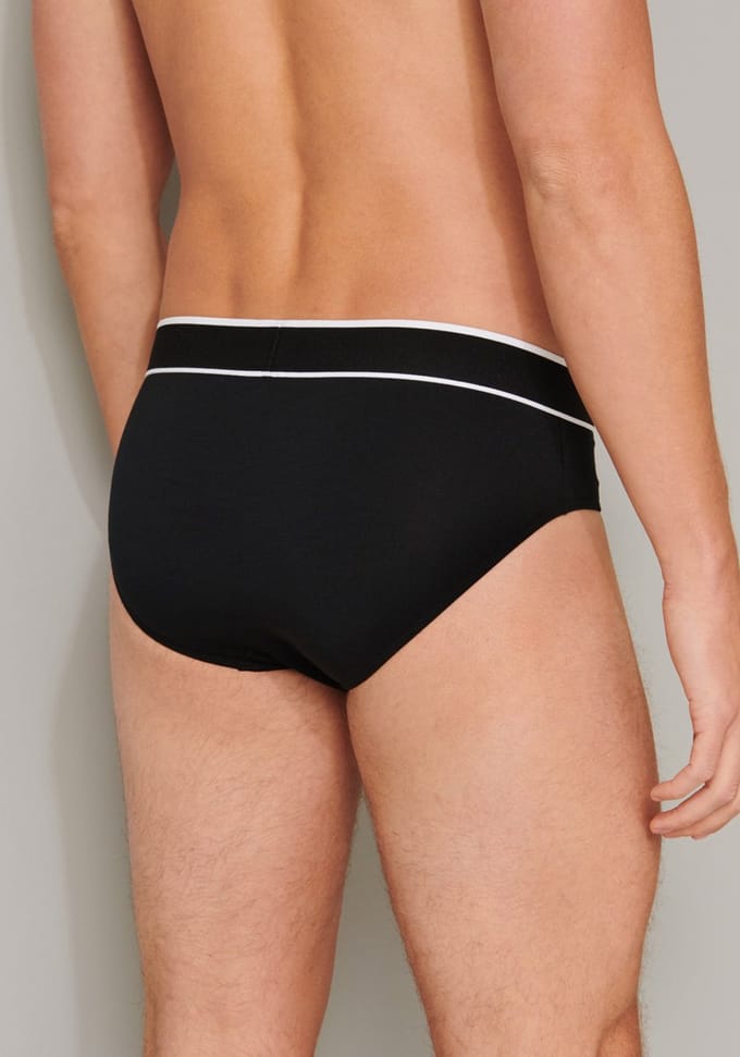 Schiesser 95/5 Organic Heren Rio Slip - Zwart - 3 pack - Maat S
