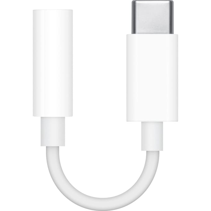 Apple USB, Audio Adapterkabel [1x USB-C - 1x Koptelefoon (3,5 mm aansluiting)] MW2Q3ZM/A