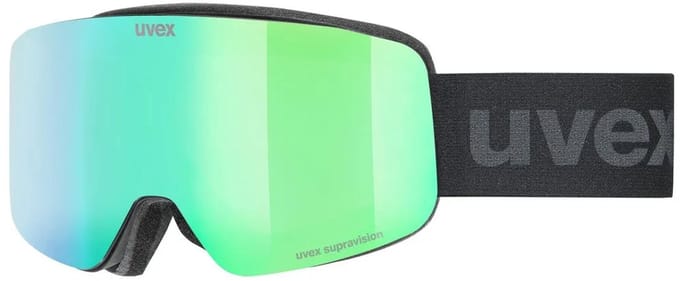 Uvex pwdr FM, ski bril, junior, zwart/groen
