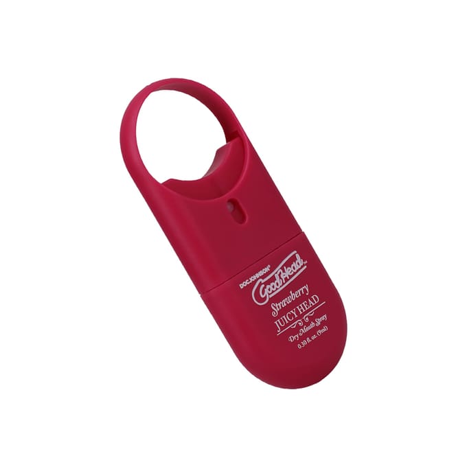 Doc Johnson - Juicy Head - Dry Mouth Spray To-Go - Strawberry - 0.3 fl oz / 9 ml