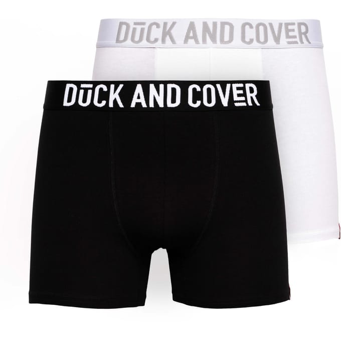 Duck and Cover Heren Salton Boxer Shorts (Set van 2) (Zwart/Wit)