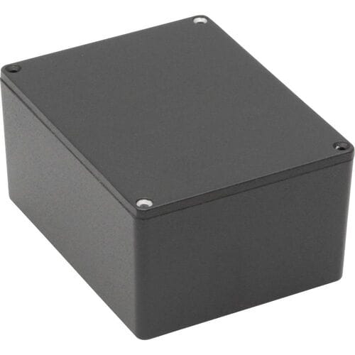 Hammond Electronics 1590MMBK Universele behuizing 50 x 50 x 31 Aluminium Zwart 1 stuk(s)