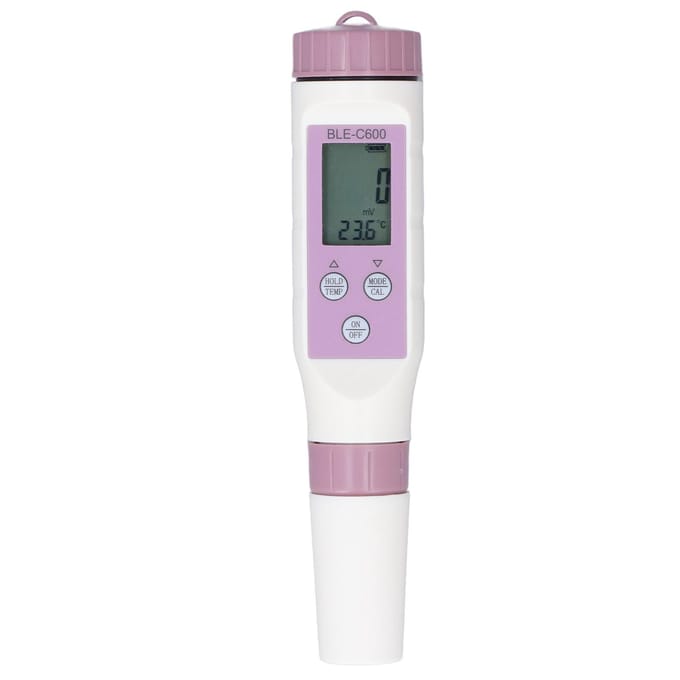 Testeur de pH sans fil 7 en 1, test EC/ORP/SG, rétroéclairage, affichage simultané des données