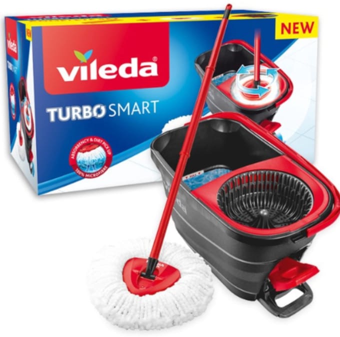 Vileda Turbo Spin Smart mop en emmer set
