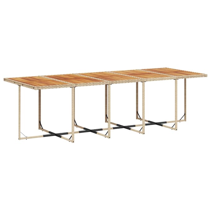vidaXL - 15-delige - Tuinset - met - kussens - poly - rattan - beige