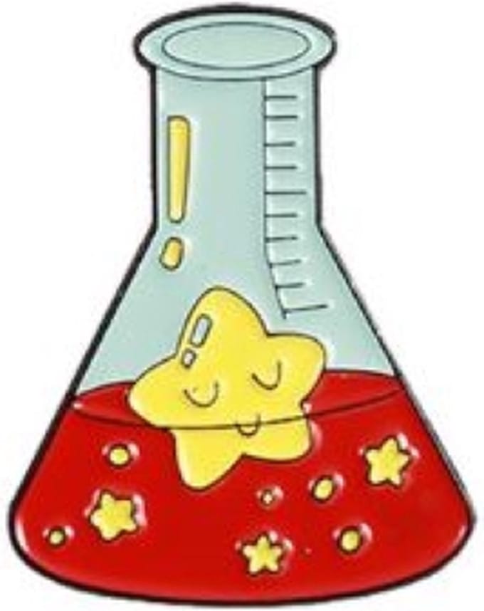 Pin Broche - enamel pin - kledingspeld - Starry chemist
