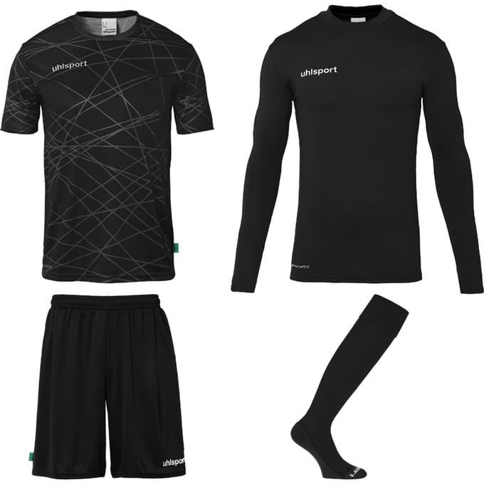 Uhlsport Prediction Bundle Keeperset Heren - Zwart / Wit | Maat: XL