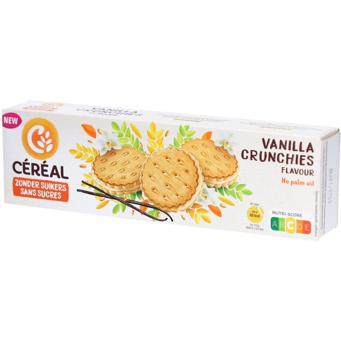 Céréal Koeken Vanilla Crunchies 4x46,25 Koekjes