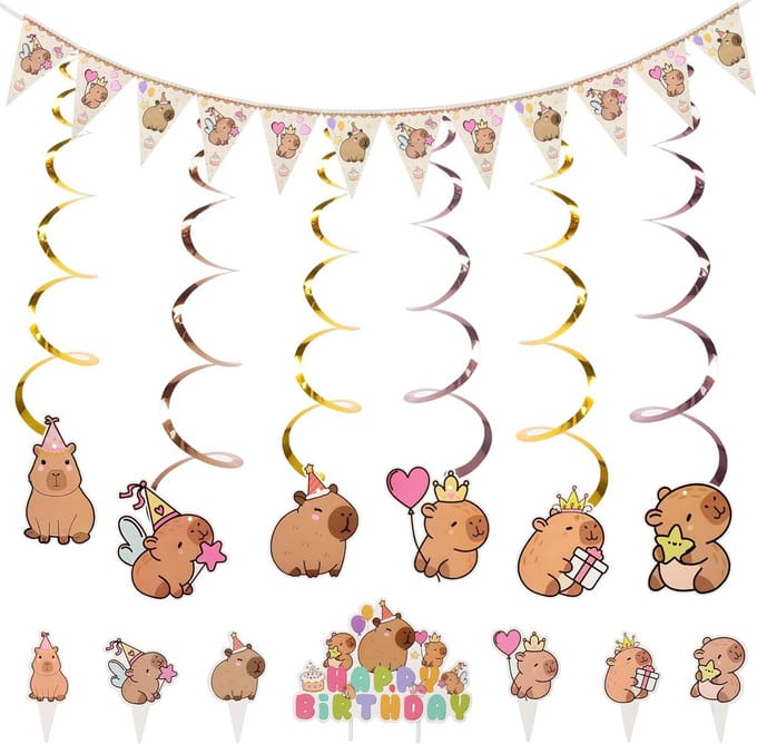 Verjaardagsdecoratie Set met Thema Dierenfiguren Feestartikelen