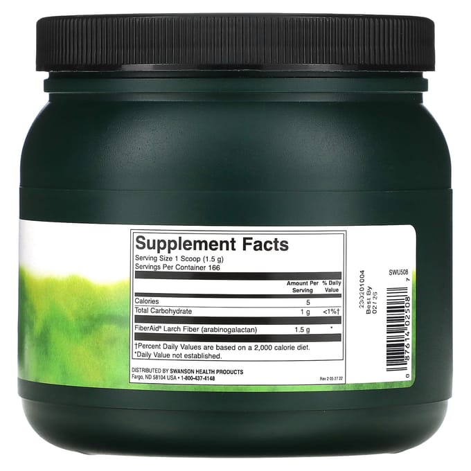 Fiberaid Larix Arabinogalactaan (Ag), 250G (8.8oz)