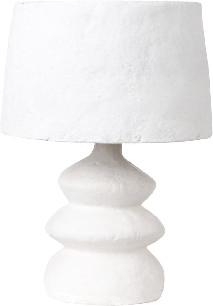 ARAPEY - Tafellamp - Wit - Papier-maché