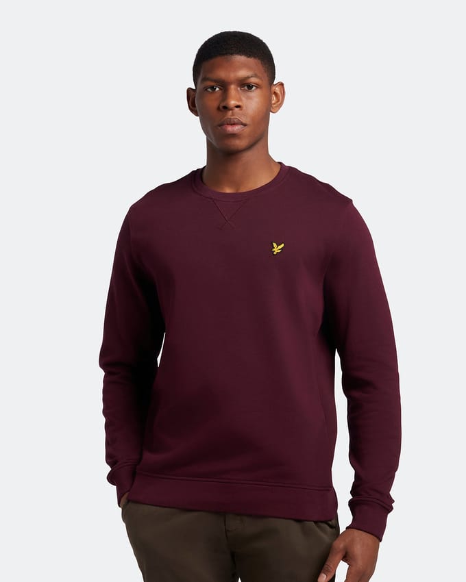 Lyle & Scott Trui Bordeaux - Maat M - Heren - Sweaters