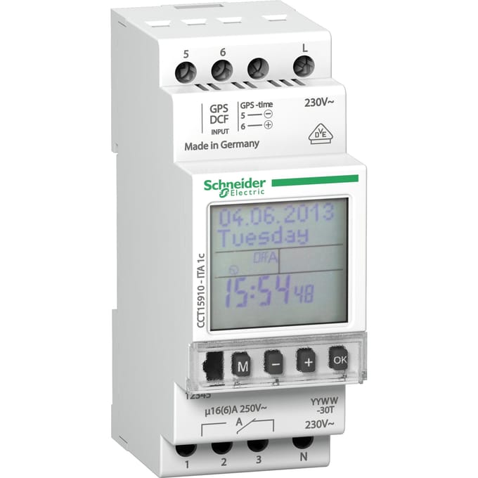 Schneider Electric Programmeerbare Jaarschakelklok 1 Kanaal - CCT15910