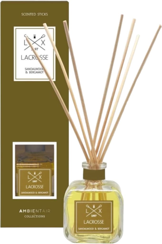 Lacrosse Geurstokjes - Houtig - Sandalwood & Bergamot - 100 ml Diffuser