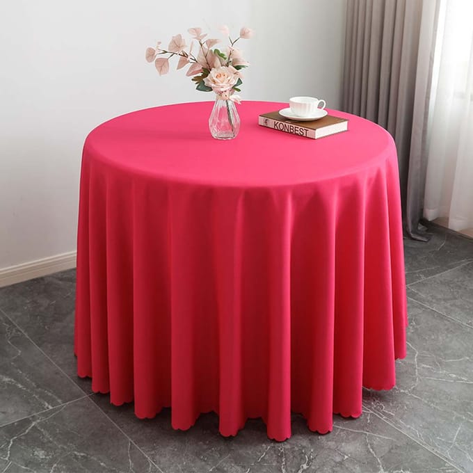 Bankettafelkleed Rond Bruiloftstafelkleed Polyester Tafelkleden Voor Eettafel Thuis Hotel Restaurant Tafelkleed Decor diameter 280cm