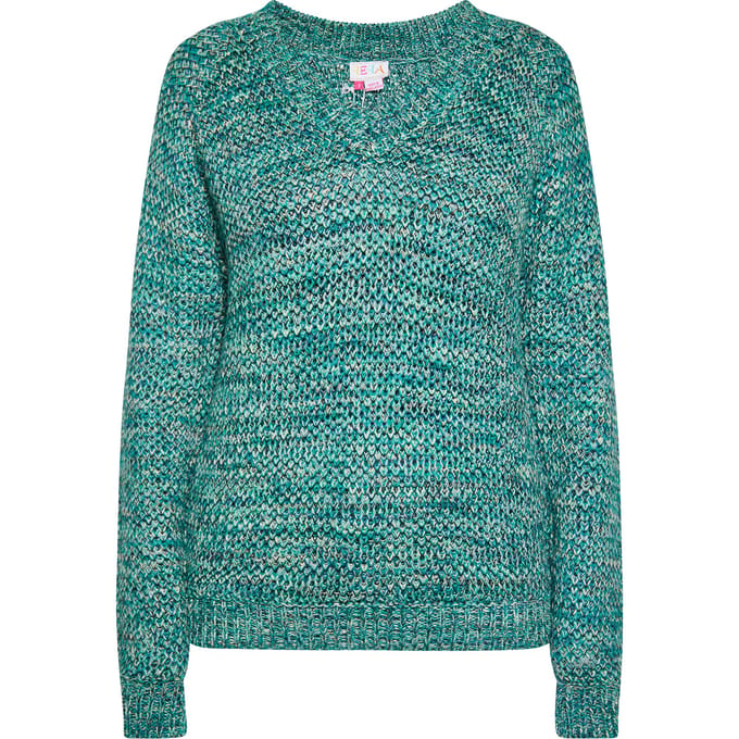 IZIA Gebreide trui Dames Blauw Veelkleurig