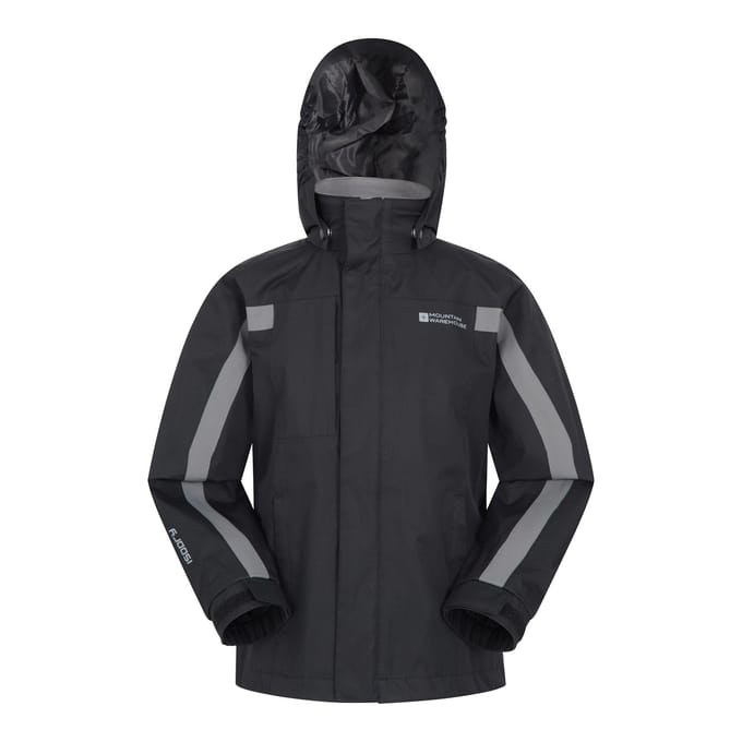 Mountain Warehouse Kinder/Kinder Samson II Waterdichte Jas (Zwart)