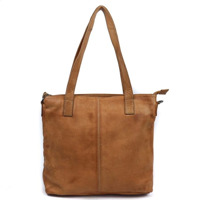 Bear Design Jilke Leren Shopper / Schoudertas - Taupe