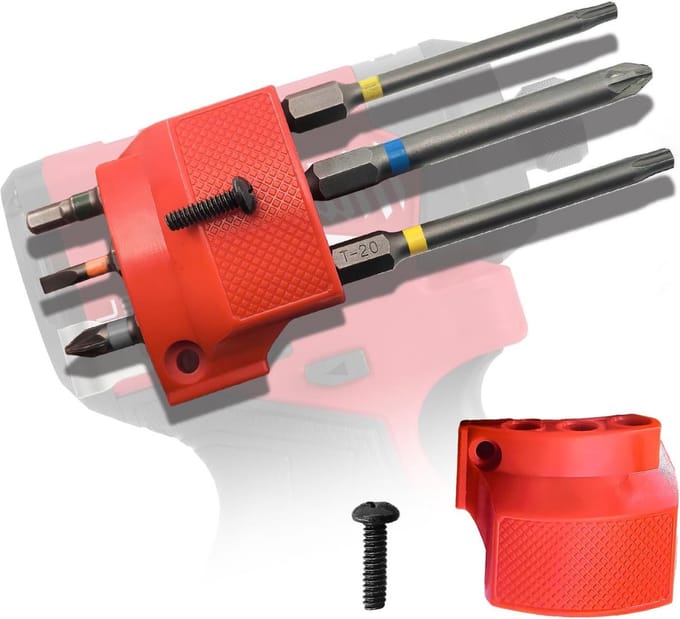 Magnetische Bit H Hlder voor Accuboormachine en Slagschroevendraaier - Rode Toolhouder