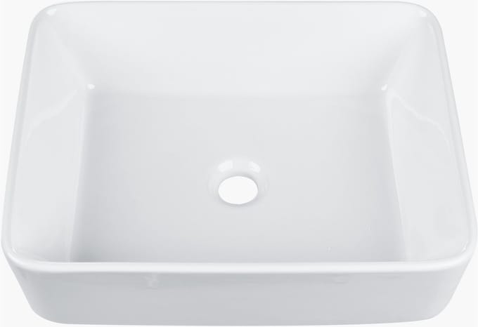 TRAVESIA - Wastafel - Wit - 49 x 38 cm - Keramiek