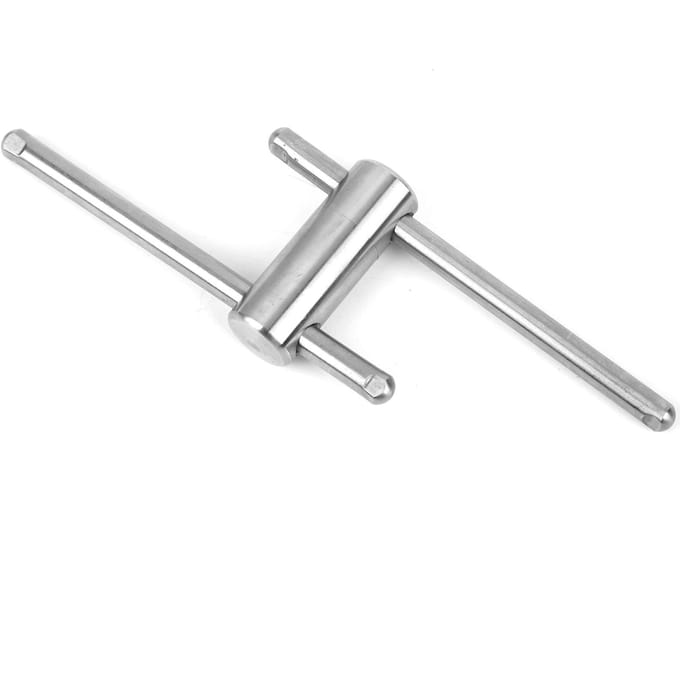 Roestvrij Staal Biljartkeu Tip Persgereedschap Vormer voor 14mm Ronde Snooker Keu Stick white