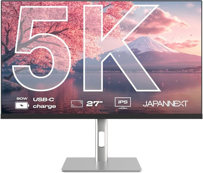 JAPANNEXT Monitor 27" IPS 5K (5120x2880) | JN-IPS275K-HSPC9