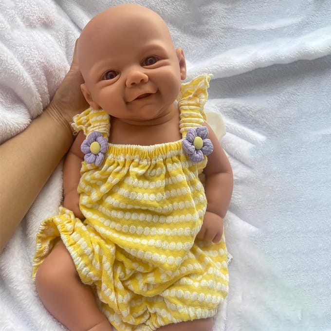Levensgrote Reborn Pop 18 Inch, Anatomisch Correct, Volledig Silicone en Waterbestendig