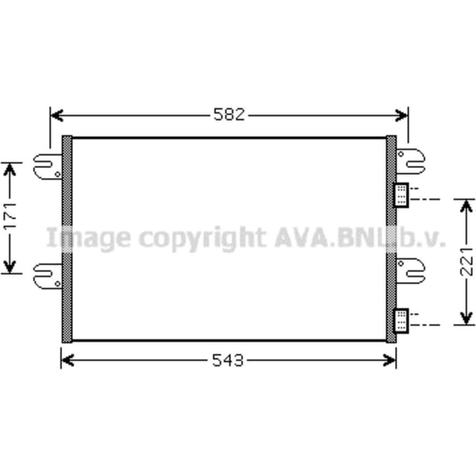 Condensator, airconditioning HIGHWAY AUTOMOTIVE IV5063