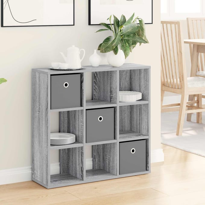 vidaXL - Dressoir - Grijs - Sonoma - 73,5 - x - 24 - x - 69,5 - cm