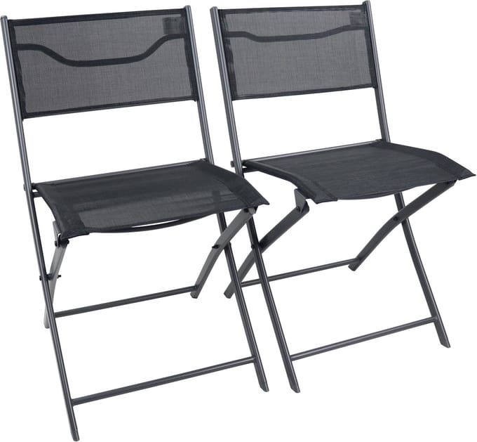 VCM 2-delige set balkonstoel inklapbare tuinstoel inklapbare camping inklapbare stoel Sumila