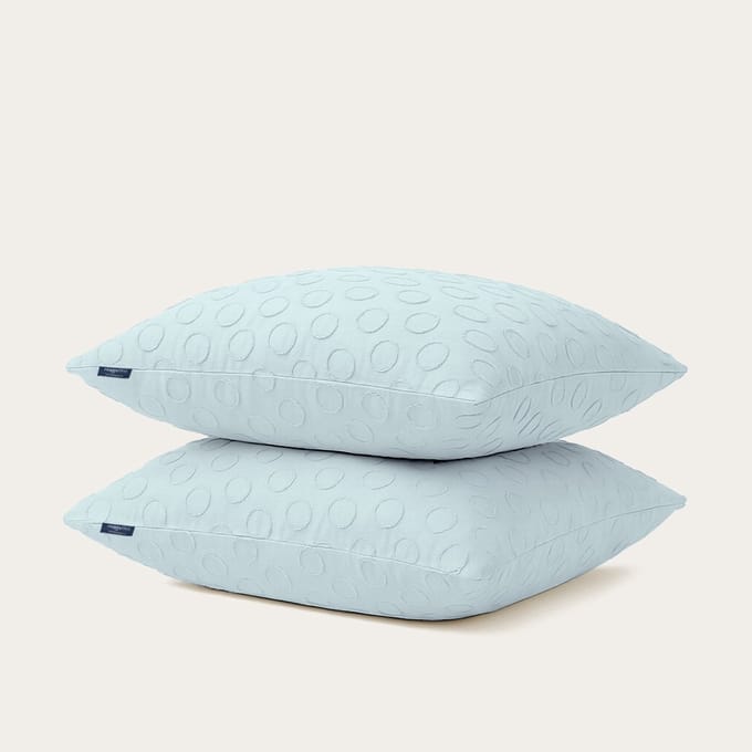 HappyBed Kussenslopen Ice Blue 60x70 cm - Kussensloop set 2 stuks - 100% - Ultieme slaapcomfort