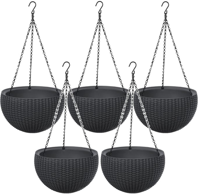 Hangende bloempot Keter Sphere Planter hangpot - 5 stuks