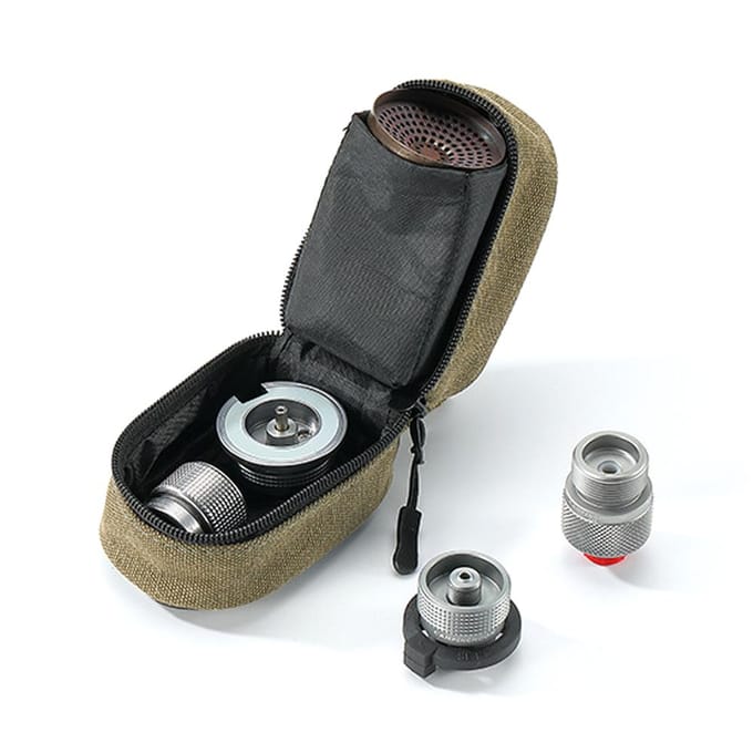 CAMPINGMOON Multifunctionele Outdoor Mini Opbergtas Kleine Items Opbergtassen Uitneembare Voering legergroene kleur