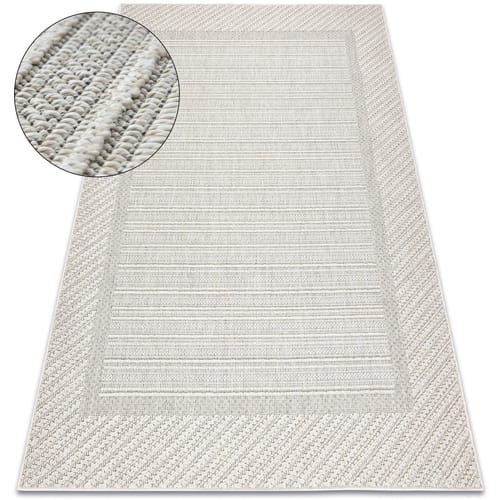 Kleden Rugsx Tapijt JERSEY 19261 grijs - Kader, structureel, 80x150 cm
