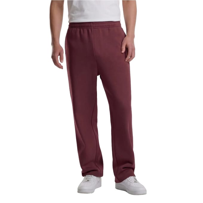 Urban Classics - Fluffy Heren joggingbroek - 4XL - Bordeaux rood