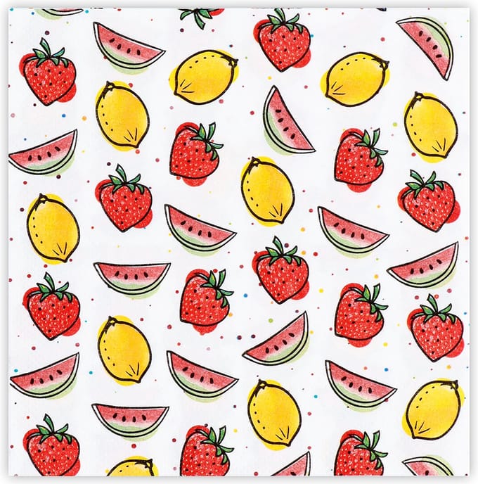 Boland - 20 papieren servetten Fruit - Tropisch - Tropisch