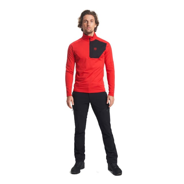 TENSON - txlite half zip m - Pully+r ski heren - Oranje-Rood