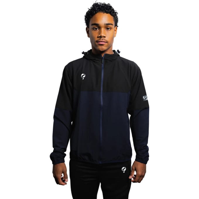 Q1905 Kasius active trainingsjack navy//wit