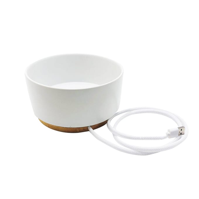 Intelligente 5V USB Verwarmende Kom Kat Constante Temperatuur Waterdispenser 1000ml Kom white
