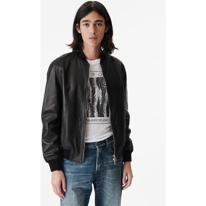 IRO Paris Odan Black Größe: S | Lederjacken Outlet | Herren | Schwarz