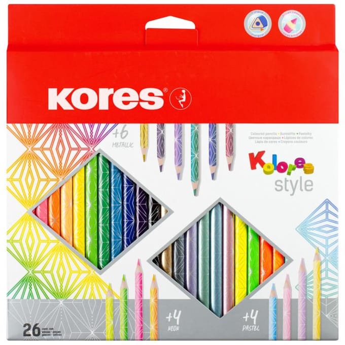 Kores Kolores Style, Meerkleurig, 26 stuk(s)