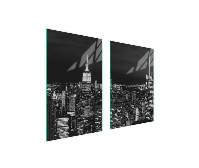 TMK ArtDeko - Snijplank - Moderne Stad - 65x52 cm - Veilig en Veelkleurig