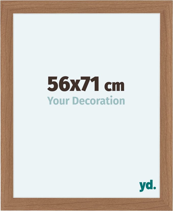 Your Decoration - Fotolijst 56x71 cm - MDF - Notenhout Licht - Como