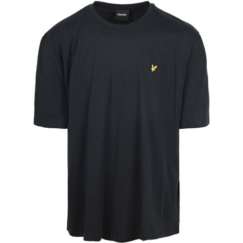 Heren effen T-shirt Plus in marineblauw