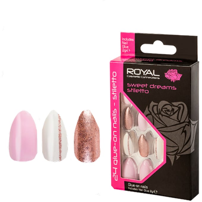Royal Kunstnagels Sweet Dreams Stiletto - 24 stuks