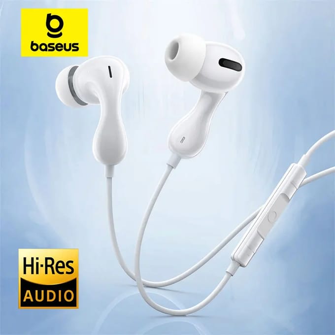 Baseus Encok CZ20/HZ20 bedrade oortelefoon Type-C / 3,5 mm jack Hi-Res audio met microfoon Bedrade headset voor laptopcomputer Tablet mobiele telefoon