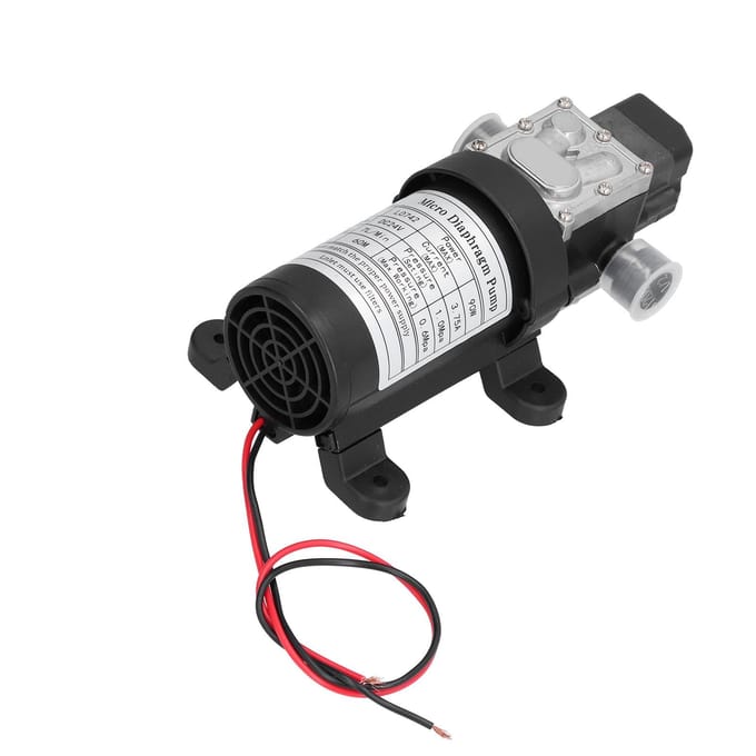 Pompe à diaphragme électrique Micro auto-amorçante Pompe de surpression d'eau DC24V 100W 7L/min Hauteur de refoulement 60 mètres